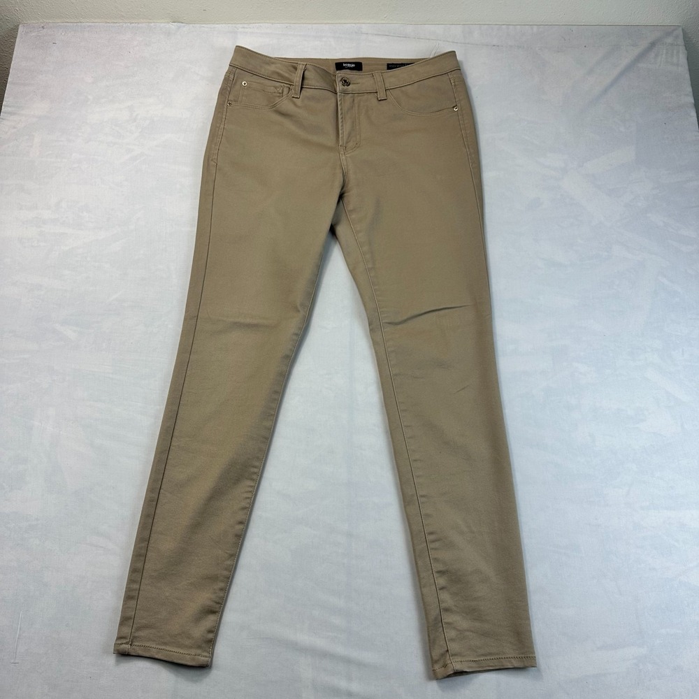 Kensie Knockout Skinny Pants Womens Size 8/29 Tan Stretch Mid Rise 5 Pocket